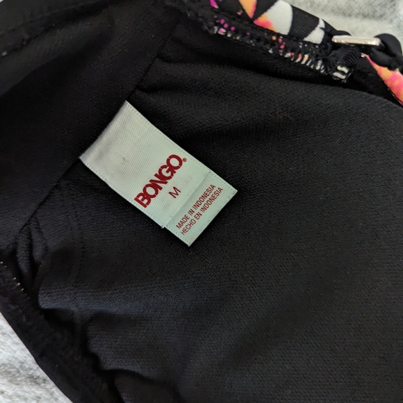 Black Ruffle Swim Top - Picture 2 of 4